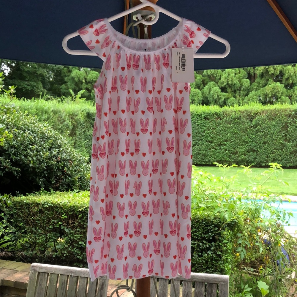Roller Rabbit Pink Bunny Lovestruck Marina Sleep Dress Size 6 NWT